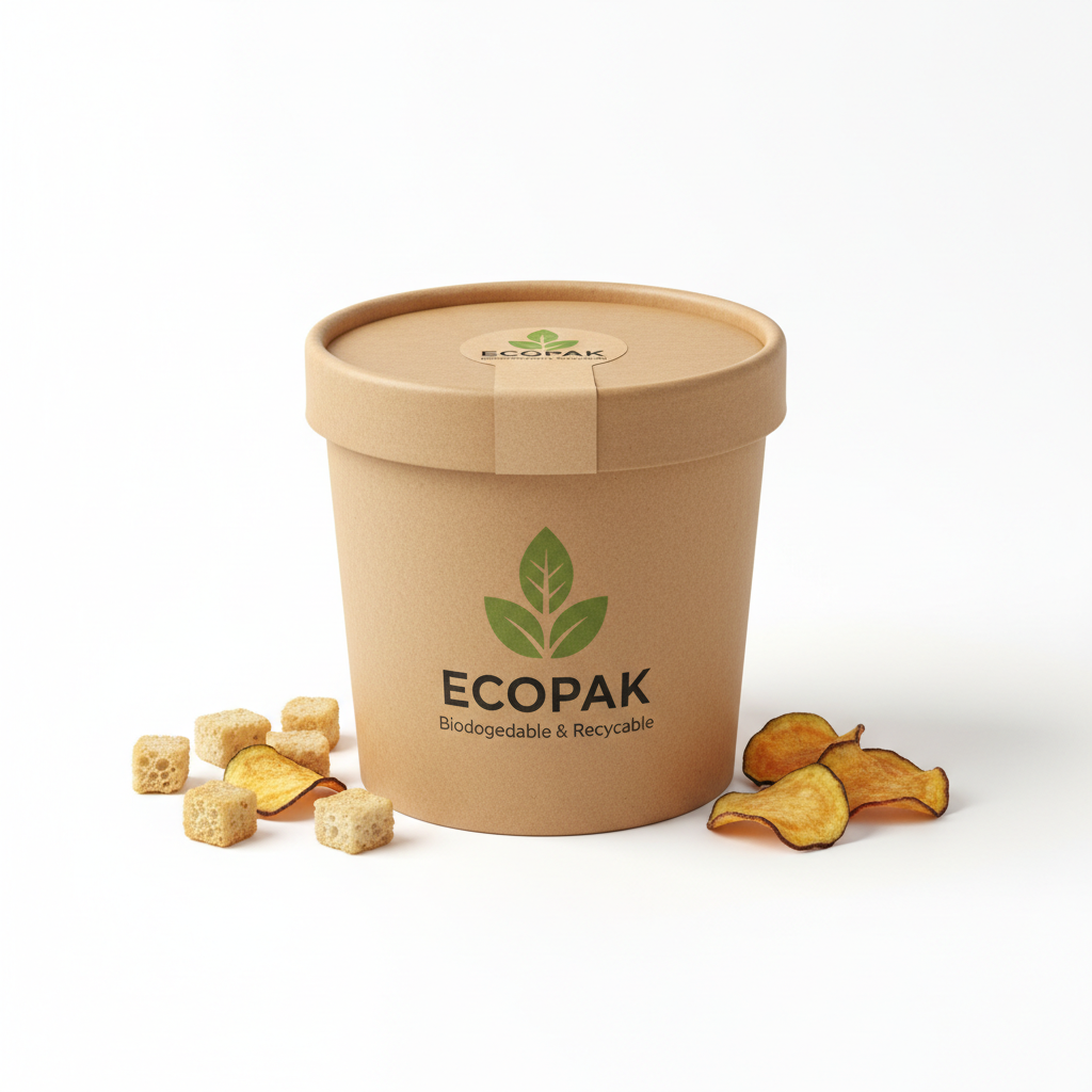 Kraft paper food container 300ml