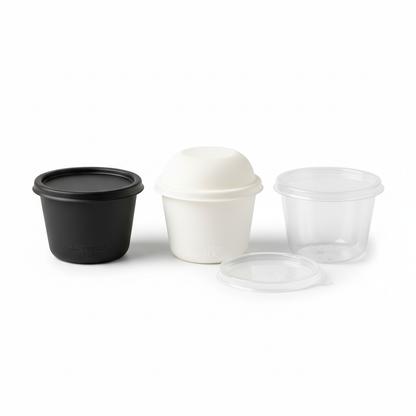 50ml PLA container with lid colour options