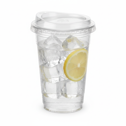 PLA transparent glass 500ml side view