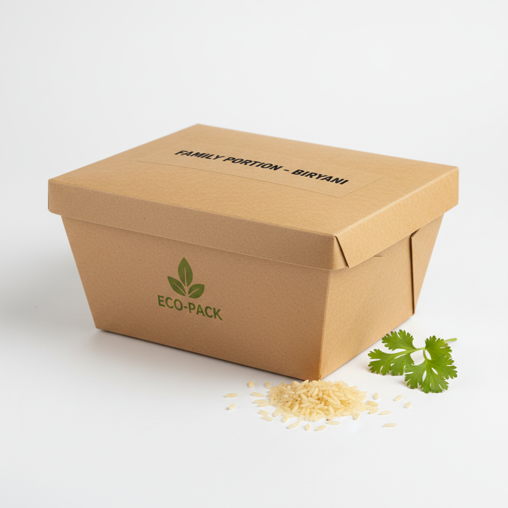 Kraft paper food container 1000ml